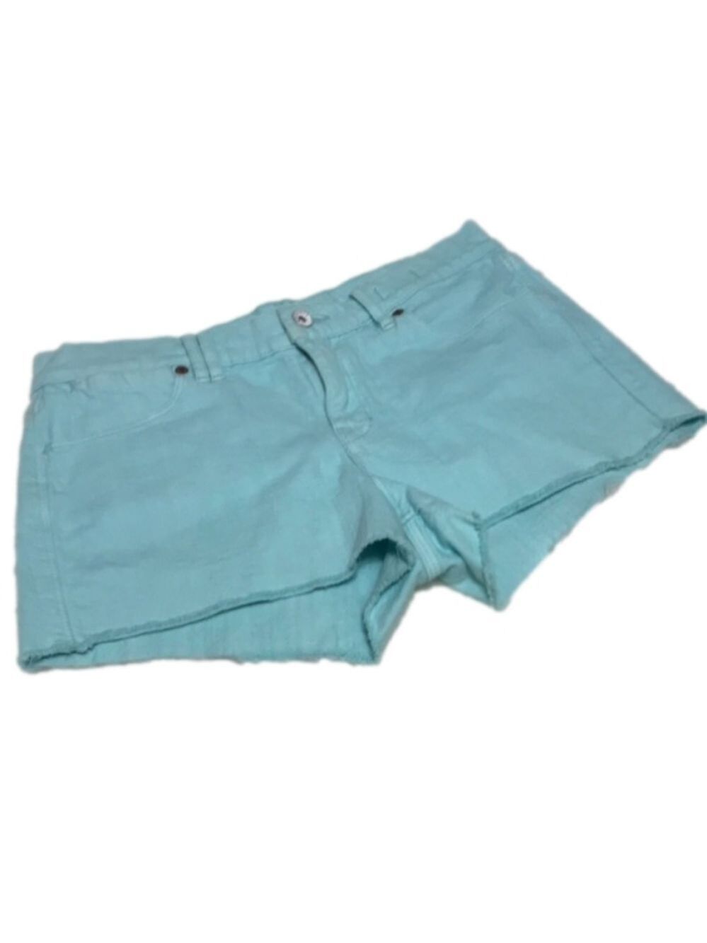 Madewell Aqua Blue Denim Jean Shorts